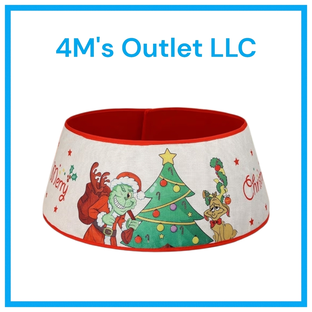 Christmas Tree Skirt with Characters 24"